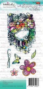 Sello PolkaDoodle Flower Collage