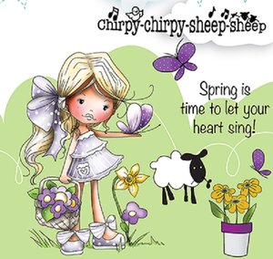 Sellos PolkaDoodles Chirpy Sheep