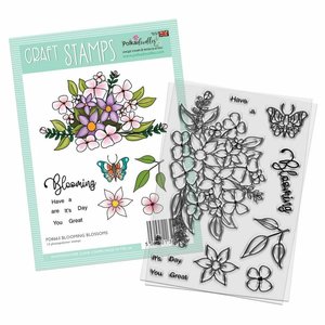 Sellos Polkadoodles Blooming Blossom Flower