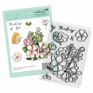 Sellos Polkadoodles Thinking of You Blossom Flower