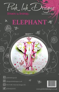 Sellos Pink Ink Designs s/ Fauna mod. Elephant