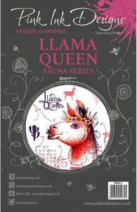 Sellos Pink Ink Designs s/ Fauna mod. Llama Queen