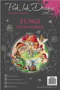 Sellos Pink Ink Designs s/ Fauna mod. Fungi