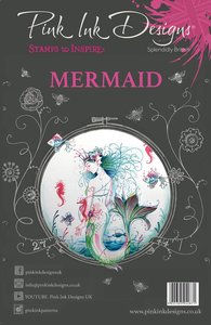 Sellos Pink Ink Designs s/ Nautical mod. Mermaid