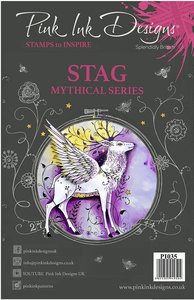Sellos Pink Ink Designs s/ Mythical mod. Stag