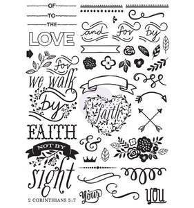 Sello Cling Prima Faith Elements