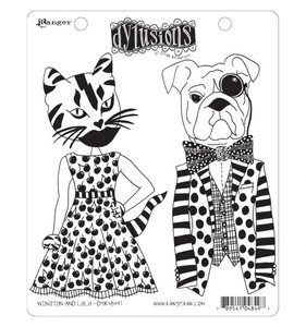 Sellos Dylusions tipo Cling Winston & Lulu