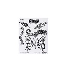 Sellos Dylusions tipo Cling Flight Of Fancy