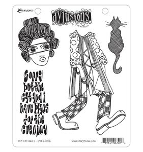 Sellos Dylusions tipo Cling The Cat & I
