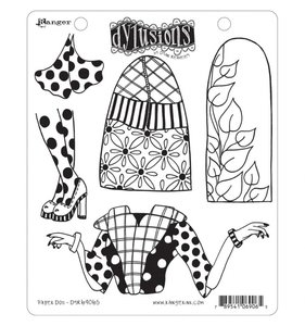 Sellos Dylusions tipo Cling Paper Doll