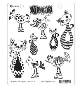Sellos Dylusions tipo Cling Cat Among Pigeons