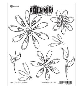 Sellos Dylusions tipo Cling Fancy Florals