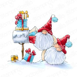 Sello de caucho Stampingbella Christmas Card Gnomes