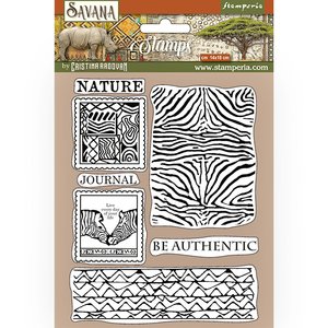 Sellos tipo Cling Stampería Savana zebra texture