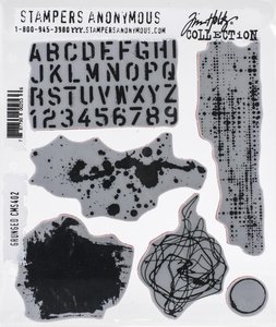 Sellos Cling Tim Holtz Grunged