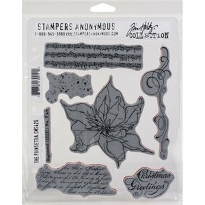 Sellos Cling Tim Holtz The Poinsettia