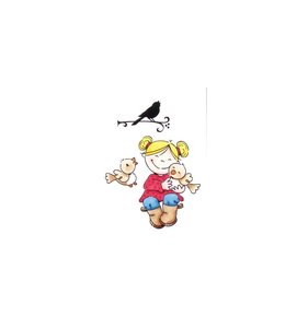 Sellos Elines Girl & Bird