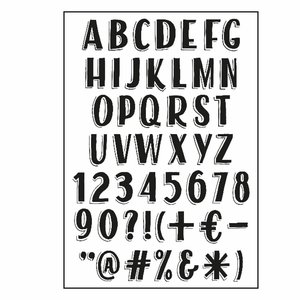 Sellos A6 Paperfuel Alphabet Vintage