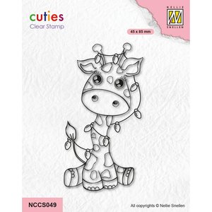 Sellos Nellie Snellen Christmas Cuties Giraffe