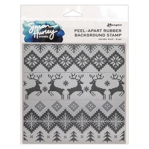 Sellos de caucho Ranger Background Nordic Knit by Simon Hurley