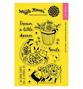 Sellos Waffle Flower Flora Cat Dream