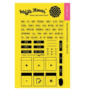 Sellos Waffle Flower Planner-Stay Focused