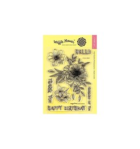 Sellos Waffle Flower Zinnia
