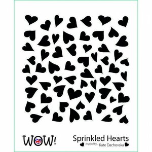 Máscara WoW 6x6&quot; Sprinkled Hearts