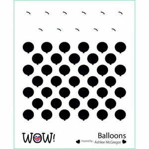 Máscara WoW 6x6&quot; Balloons
