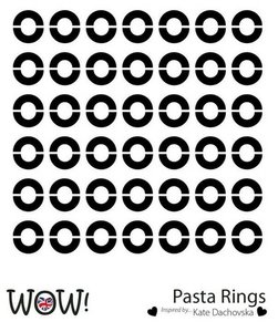 Máscara WoW 6x6&quot; Pasta Rings