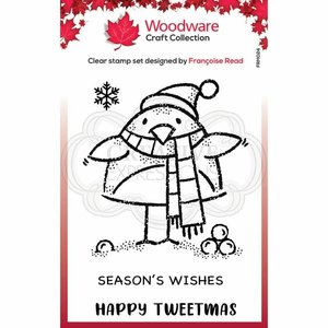 Sellos Woodware Tweetmas Robin