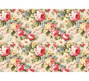 Papel para encuadernar Paper press Modelo 1 Books and Flowers de Vintage Odyssey