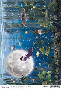Papel de arroz Ciao Bella A4 Moon & Me Upside Down
