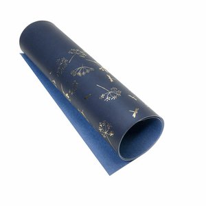 Ecopiel con foil dorado 50x25 cm Dill Dark Blue