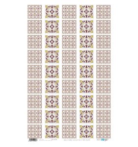 Papel de arroz 54x33 Azulejos duo II tonos calidos
