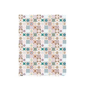 Papel de arroz 54x70 Mosaic tiles coral