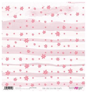Papel Arroz 12"x12" Mira Como Floto Pink Flowers