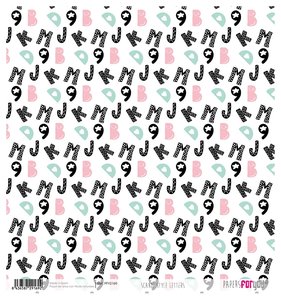 Papel Arroz 12"x12" Scandi Style Letters