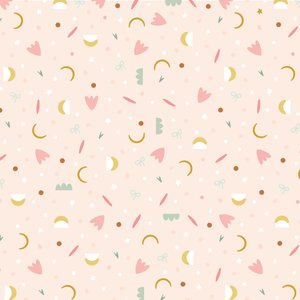 Tela de encuadernar Wilma Moon 35x50 cm Abstract rosa