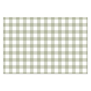 Tela para encuadernar estampada 35x50 cm Vichy verde Mintopía