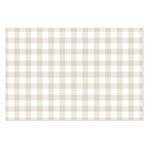 Tela para encuadernar estampada 35x50 cm Vichy arena Mintopía