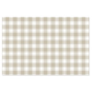 Tela para encuadernar estampada 35x50 cm Vichy pardo Mintopía