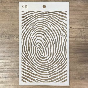 Ciao Bella Texture Stencil 5"x8" Fingerprint