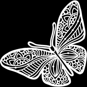 Máscara 6x6" TCW Joyous Butterfly