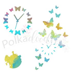 Máscara PolkaDoodles 6x6" Timeless Butterflies