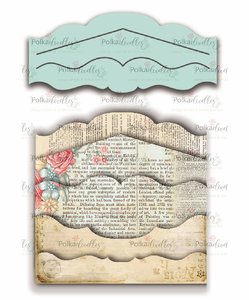 Máscara PolkaDoodles 10x21 cm Fancy Borders