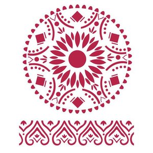 Máscara Stampería 15x20 cm Mandala