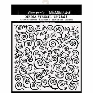 Máscara 18x18 cm Stampería Klimt Collection Spiral Pattern