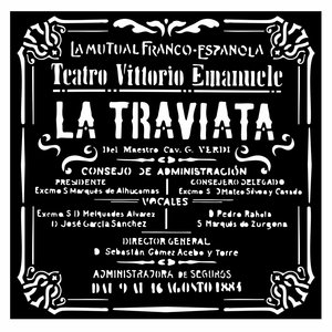 Máscara 18x18 cm Stampería Desire La Traviata
