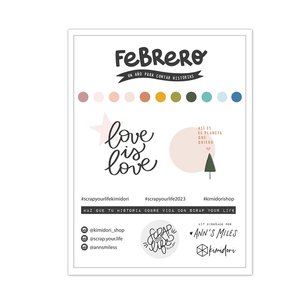 Bloc 6&quot;x8&quot; tarjetas Febrero SYL 2023